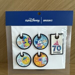 2026 runDisney Disneyland 70th Anniversary Half Marathon Brooks Shoe Badge Pack